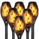 MAGGIFT Solar Torch Lights, Outdoor Waterproof Flickering Flame Patio and Garden Decor, 8-Pack