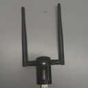 WiFi Adapter for Desktop PC, QGOO Wireless AC1300Mbps USB 3.0 Network Dongle with 5dBi High Gain Dual Antennas, 2.4GHz/5GHz Dual Band for Laptop Computer Compatible Windows11/10/8/7