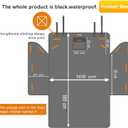 Alfheim Cargo Liner for Dog - Nonslip Waterproof Pet Dog Back Seat Cover - Durable Washable Boot Liner Mat Travel, Universal for Medium Small Car Truck SUV (Black)