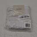 Calvin Klein Women's Carousel Logo Cotton Stretch Bikini Panties, 3 Pack (Large, Black/Grey Heather/Gingham Lavendar Blue)