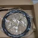 New Fit Be Leather Steering Wheel Cover,Stylish Nappa Leather Carbon Fiber Texture Protector,Non-Slip,Universal 15inch Compatible with Mercedes Benz Accessories (Old -Black)