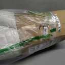 Sasttie Oversized King Comforter Set 7-Piece, Bed in a Bag, Ivory