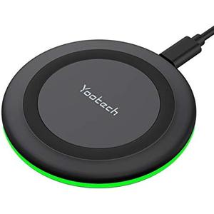 Yootech Wireless Charger,10W Max Wireless Charging Pad Compatible with iPhone 17/17 Pro/17 Pro Max/Air/16/15/14/13/SE 2022/12/11, Samsung Galaxy S25/S24/S23, for AirPods Pro 3(No AC Adapter)