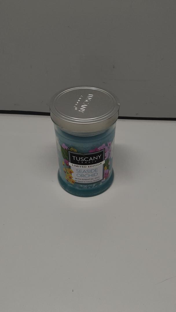 Tuscany Candle, Limited Edition, in the "Seaside Orchid" Fragrance