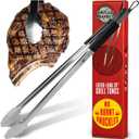 Grill Tongs 24-Inch Super Long Extra Heavy Duty for Grilling and Barbecue Heat Resistant Hand Grips Stainless Steel for BBQ Outdoor Kitchen and Cooking Hot Grilled Food