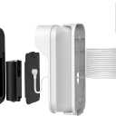 12V Power Adapter Kit for myQ Smart Garage Video Keypad, 25ft Stable Charging Cable & Swivel Angle Bracket, Weatherproof Mounting Bracket for myQ