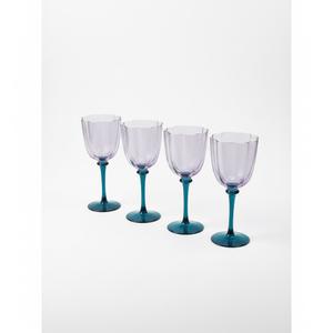 CORE 10.1OZ WINE GLASS Blue 4PCS