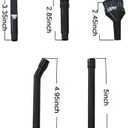 EZ SPARES Micro Cleaning Nozzle Kit,Micro Vacuum Attachment,Universal Vacuum Cleaner Attachment,Mini Micro Kit Keyboard Crevice Cleaning Tool Brush Kit,for Compact Wet Dry Shop Vacuum,Storage Bag Inc