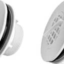Threaded Inlet Strainer Kit Incl. Rubber Washer and Strainer Nut | Fits Intex Filter Pumps w/ 1-1/2" Hoses (2)