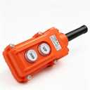 mxuteuk Rain Proof Up-Down Switch Control Station, Crane Pendant Hoist Push Button Switch Momentary COB61-UP-DOWN