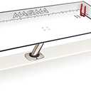MAGMA 31" Inch Fishing Fillet Table - Bait/Fillet Mate with LeveLock Mount, Rod Holder - HDPE, UV-Stabilized - Knife Holster, Plier Storage - USA Made, Corrosion Resistant - Boat Dock Accessories (White/Black)