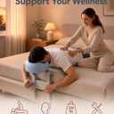 Massage Headrest for Bed, 130° Adjustable Face Down Pillow for Sleeping & Mattress Attachment, Ergonomic Prone Position Cushion for Home SPA Relaxation, Supports up to 220 lbs
