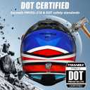 TRIANGLE Youth Kids Dirt Bike Helmet DOT Approved, Full Face Motocross Set Includes goggles and gloves, features adjustable sun visor and removable washable liner for ATV BMX off-road riding, Medium