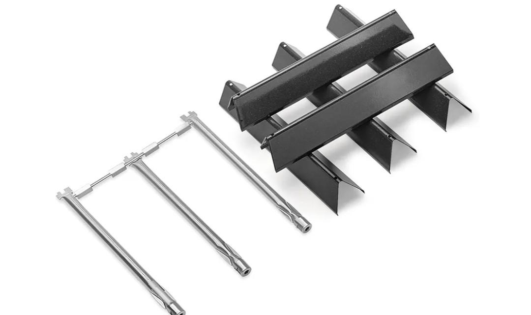 Kalomo Grill Flavorizer Bars Parts for 69787 7636 Weber Spirit E-310, E-320, Weber Spirit II E-310, Spirit 300 Series, Porcelain Steel Grill Burners BBQ Gas Grill Replacement Parts Kit Accessories