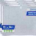 Bagean Stove Hood Vent Filter 11.8" x 14.3" BPS1FA30 - Compatible with NuTone Allure & Broan Range Hood Filter Replacement 99010299 - Fits QS1 QS2 30" Hoods - Blocks Grease & Filters Oven Air (4-Pk)