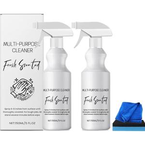 Cuoct 2Pcs R & W Multi Purpose Cleaner, Multi Purpose Cleaner,All-purpose Rinse-free Cleaning Spray,Multipurpose Bathroom Foam Cleaner
