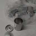 Meanplan 12 Pcs Tea Tin Canister with Airtight Double Lids Round Tin Can Box Small Kitchen Tea Canister Loose Leaf Storage Containers for Loose Bags Coffee Sugar Candy Spices(Silver,16 oz)