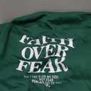 RoseSeek Boy's Hoodies Long Sleeve Letter Graphic Hoodies Sweatshirts Pullover Cute Clothes Streetwear Green and White 14Y