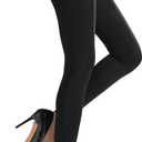ZIHUA 6 Colors Semi Opaque Footless Tights for Women, 70 Denier Black Tights(Black, L)