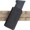 Dlaeey 2 Pack 40º Angled Pistol Magazine Pouch Compatible MOLLE/Belt, Canted 9MM Mag Holder Easy Access, Universal Mag Holster for .40 Cal/ 45Acp S&W/Sig