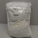 Cream Linen Blackout Curtains 84 Inches Long, Ripple Fold Pleated Cottage Core Curtains for Bedroom, Ivory Colored Back Tab or Rod Pocket Black Out Thermal Insulated Drapes for Living Room Livingroom (50"W x 84"L (Pack of 2))