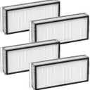 4Pack Washable Filter Replacement Parts Compatible with Roborock Q7 Max, Q7 Max+, Q7, Q7+, Q8 Max, Q8 Max+, Q5 Pro, Q5 Pro+, Q5 Max+, Q5 DuoRoller+ Robot Vacuum Cleaner Accessories