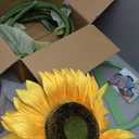 Sunflowers Artificial Flowers Set,5.6 Ft Giant Silk Fake Sunflower Decoration,Sunflower Decor for Rustic Wedding Backdrop,Outdoor Garden Party Photo Props,Shop Window Displays(3PCS)