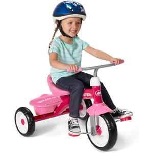 Radio Flyer Red Rider Trike for Ages 2.55, Three-Wheel Toddler Bike, Kids Tricycle, Outdoor Riding Toy, Durable Steel Frame, Adjustable Seat