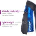 PaperPro Compact Classic Desktop Stapler, 15 Sheet Capacity, No Effort, One Finger, 80% Easier Stapling, Blue