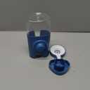 Rabbit Water Bottle, 600ml/21oz Hanging Water Dispenser Feeder Cage Crate Hutch Bunny Puppy Cat Chinchilla Ferret Guinea Pigs Squirrel Hedgehog (Blue)