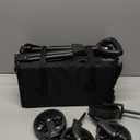 Collapsible Wagon Cart with Wheels Foldable - Folding Utility Heavy Duty Wagons Carts for Grocery Sports Garden Shopping Camping Wheelbarrows (Black, 120L)