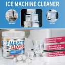 100 tabs Ice Machine Cleaner -Unscented Ice Maker Descaler Clean Tablets Compatible with Opal, Kitchenaid, GE Profile,Nickel Safe Scale Remover for Countertop, Nugget Ice Makers