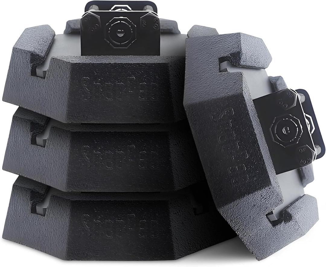 SnapPad SnapJack SJ (Pack of 4) | Two-Point Trailer Jack Stands Featuring 5.5" Metal Foot | Adds 61% Additional Surface Area, 3.79 lbs. Per Pad & 7.25" Total Width | Must-Have RV Accessories