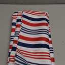DII Patriotic Stripes Zippered Tabletop Collection, Stain Resistant & Waterproof, Tablecloth, 60x120, Red, White, & Blue