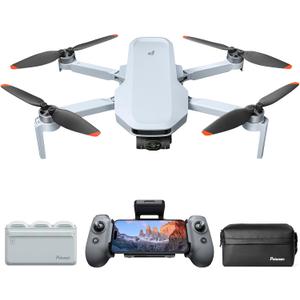 Potensic ATOM 2 Drone with Camera for Adults 4K Video, 8K Photo, Under 249g, 3-Axis Gimbal, 10KM Transmission, AI Track, Vertical Shooting, AI Night Shot, QuickShots, Fly More Combo (96-Min Flight)