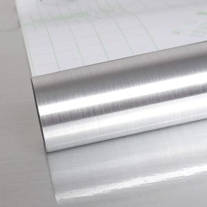 VEELIKE 15.7''x708'' Stainless Steel Contact Paper for Appliances Heat Resistant Self Adhesive Wallpaper for Kitchen Countertops Refrigerator Dishwasher Washing Machine Oven Door Metal Furniture