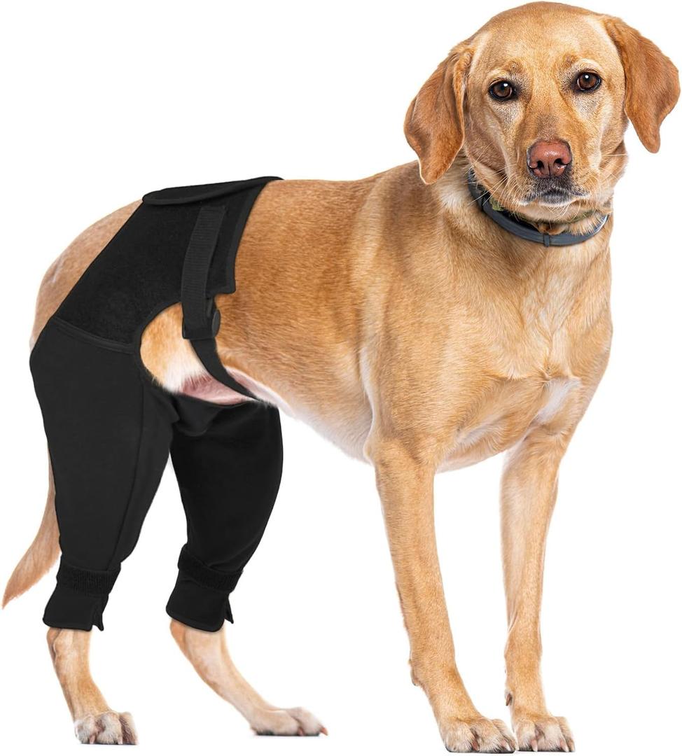 Dog Leg Sleeve Rear Leg for Stop Licking, Recovery Dog Pants for Wound ACL TPLO After Surgery, Cone Alternative Protective, 2XL