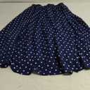 CHARTOU Women's Casual Contrast Polka Dot Chiffon Bohemia Swing Beach Midi A-Line Skirts