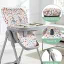 Baby High Chair Cover, Machine Washable High Chair Cushion Pad, Waterproof & Soft, Fits 3-5 Point Harness Chairs, High Chair Replacement Cover for Home & Restaurant Use Oatmeal