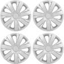 ECCPP 16 Inch Auto Tire Replacement Exterior Cap-Snap On Hubcap Hubcap Wheel Cover OEM Replacement Full Lug Skin Durable-Modern & Stylish 4PCS
