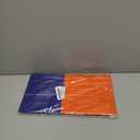 8 Pack 2in1 Orange and Blue Party Tablecloth 54" x 108" Disposable Plastic Table Cloth Rectangle Table Cover for Birthday Themed Party Decoration Supplies