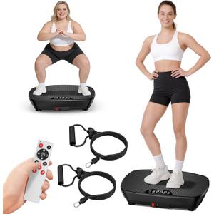 Vibration Plate Exercise Machine for Lymphatic Drainage, Vibration Platform for Weight Loss, 400 Lbs Capacity Shake Plate Full Body Workout Vibrate Fitness Platform for Home Women Men