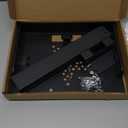 Universal Ceiling Mount with Tray, 11.4-22 inches Adjustable, No Hole Installation, Aluminum Alloy, in-Tube Cable Routing, Universal Ceiling Mount for Projector/Camera