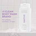 Native Body Wash Contains Naturally Derived Ingredients | For Women & Men, Sulfate, Paraben, & Dye Free Leaving Skin Soft and Hydrated | Lilac & White Tea 18 oz