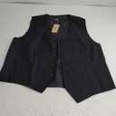 Men's Formal Suit Vest Fit Black XXL