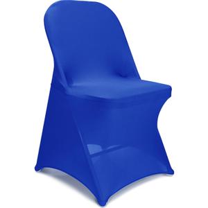 LEBENGURU Stretch Spandex Folding Chair Covers 30PCS, Universal Elastic Fitted Chair Cover Protector for Wedding, Party, Banquet, Holidays, Celebration (Royal Blue)