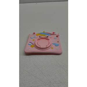 for iPad Mini 5th/4th Generation Case - 7.9 Inch Mini 4/5 Gen Case with Pen Holder Cute Cartoon Unicorn Silicone Tablet Cover with Rotating Stand & Strap Girly Teens Girls Funda