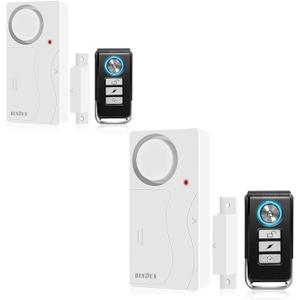 HENDUN Door Alarms When Opened with Remote, Door Bells Chimes, Door Security Sensor (2pack All Batteries Included)