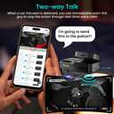 Dash Cam Front Inside, 4G LTE Security Cam for Car, Remote Live-View, Instant Alert via App, Cloud, IR Night Vision, No Screen, Dual FHD Dash Camera, 24/7 Parking Mode, GPS, OBD Cable Includes (L7)