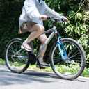 HILAND 26 27 Inch Mountain Bike, Mens Womens MTB with 18 Speeds, High-Tensile Steel Frame, V Brake, Hardtail Bicycle for Adults